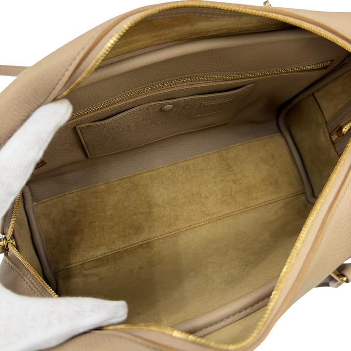 Great LOEWE Handbag Americana 28 Anagram-engraved grain calf 2-way shoulder bag