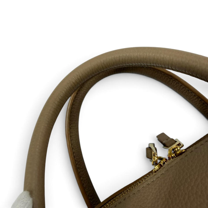 Great LOEWE Handbag Americana 28 Anagram-engraved grain calf 2-way shoulder bag