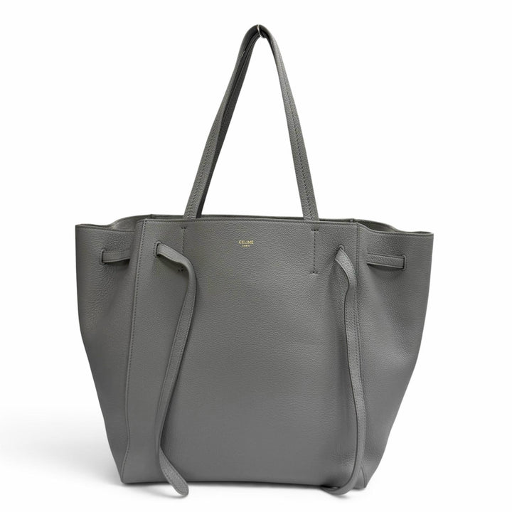 Excellent CELINE Tote Bag Kava Phantom Small gray Soft grain calf Leather 18902