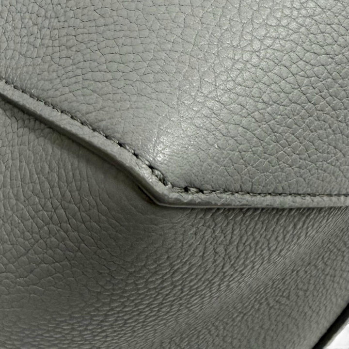 Excellent CELINE Tote Bag Kava Phantom Small gray Soft grain calf Leather 18902