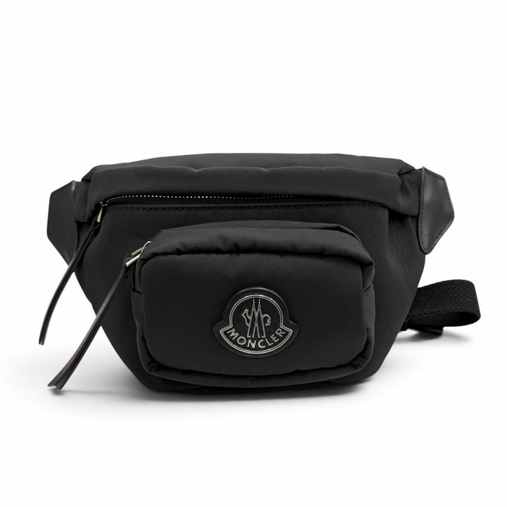 Great MONCLER Sling bag FELICIE Leather logo patch black polyester 5M00001 M4659