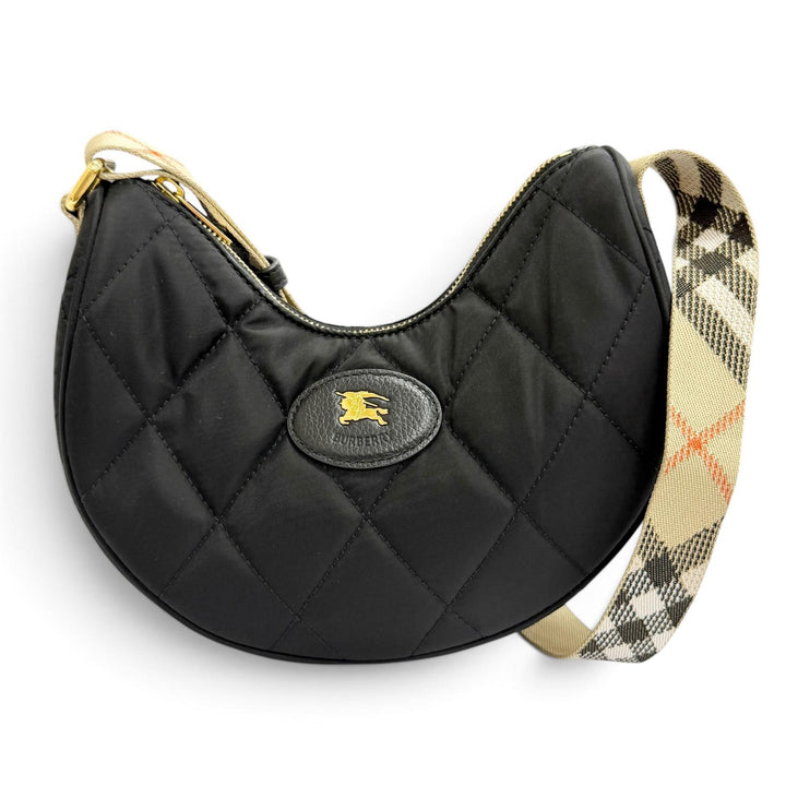 Great BURBERRY Shoulder Bag Horseshoe Cross Sling Bag Nova check pattern 8111928