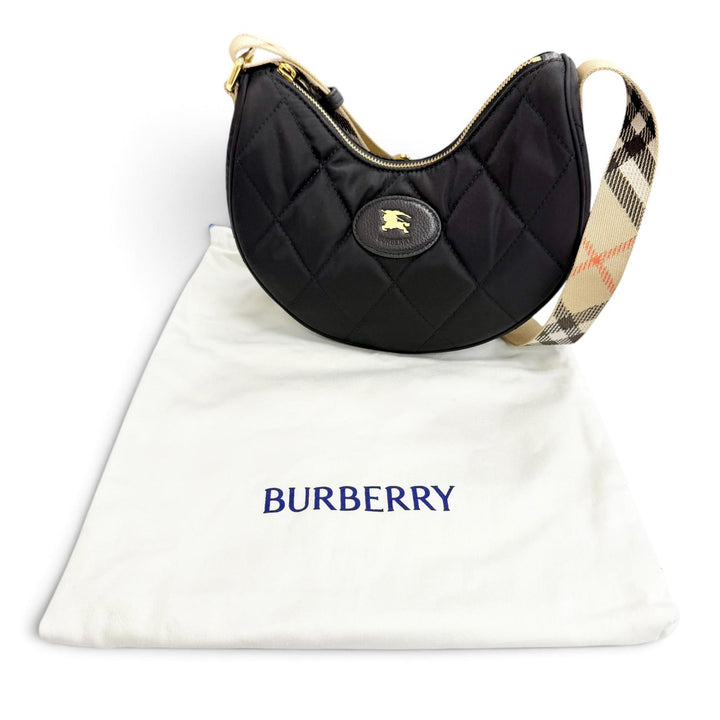 Great BURBERRY Shoulder Bag Horseshoe Cross Sling Bag Nova check pattern 8111928