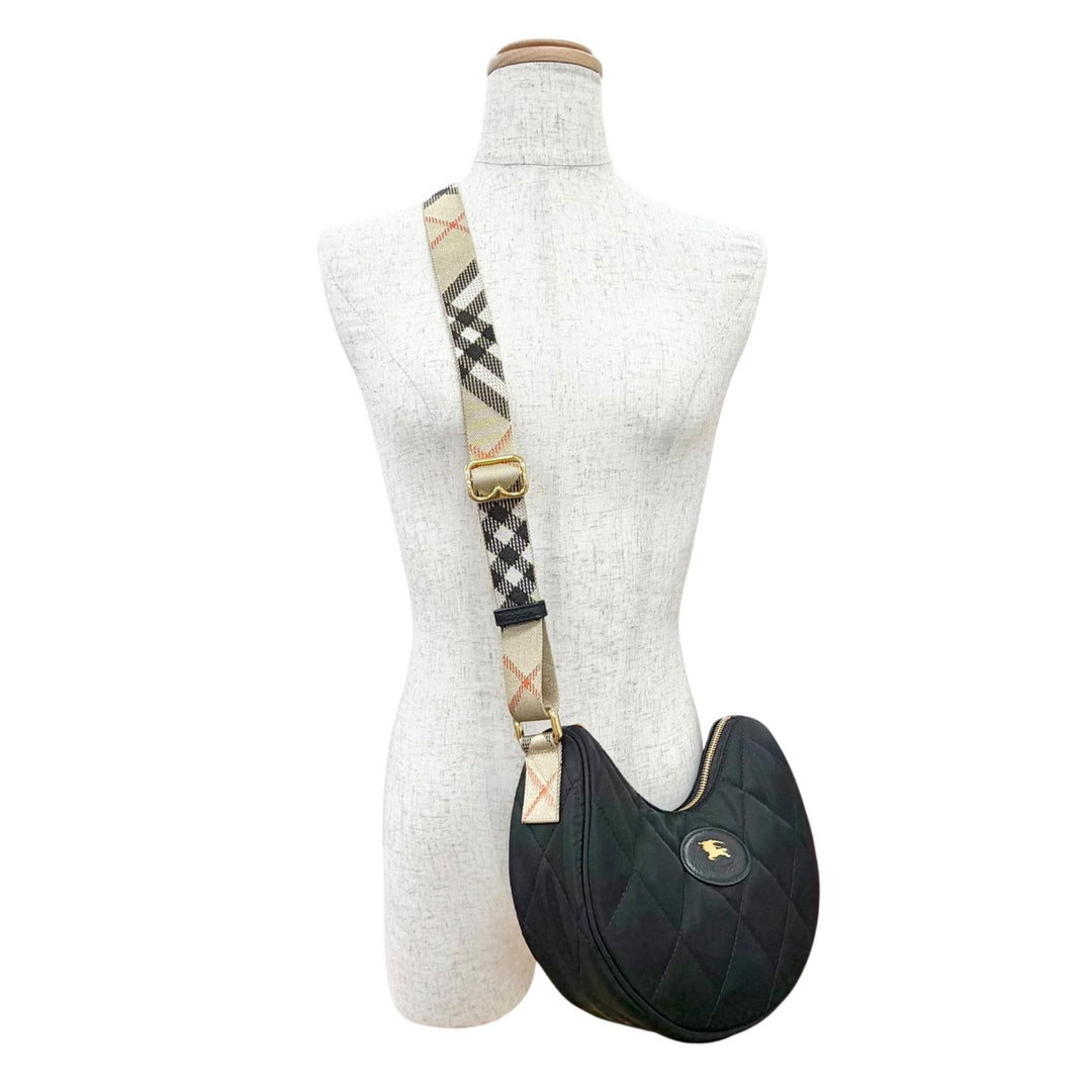 Great BURBERRY Shoulder Bag Horseshoe Cross Sling Bag Nova check pattern 8111928