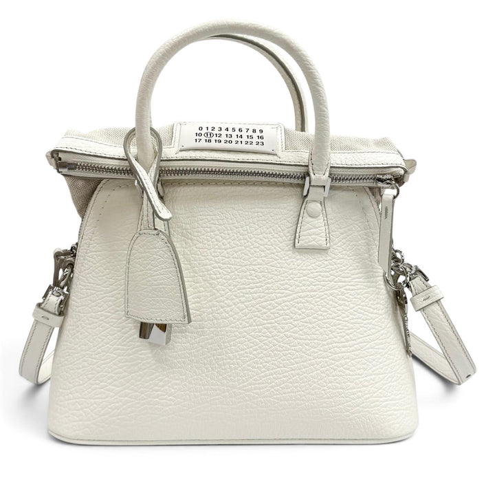 Great Maison Margiela 11 Shoulder Bag 5AC Mini white leather Women S56WG0082
