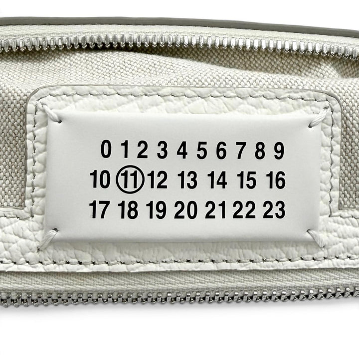 Great Maison Margiela 11 Shoulder Bag 5AC Mini white leather Women S56WG0082