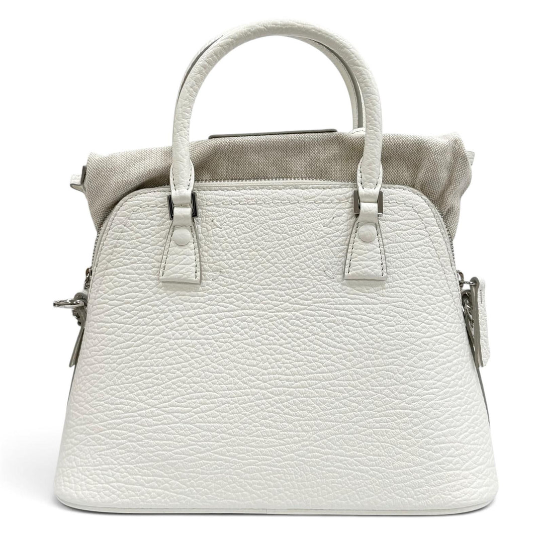 Great Maison Margiela 11 Shoulder Bag 5AC Mini white leather Women S56WG0082