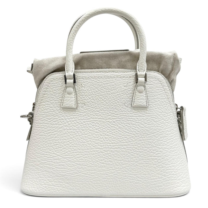 Great Maison Margiela 11 Shoulder Bag 5AC Mini white leather Women S56WG0082