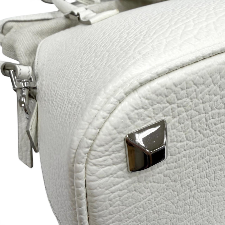 Great Maison Margiela 11 Shoulder Bag 5AC Mini white leather Women S56WG0082