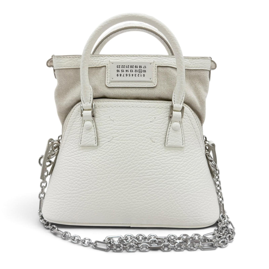 Excellent Maison Margiela 11 Handbag 5AC micro 2WAYShoulder Bag white S56WG0081