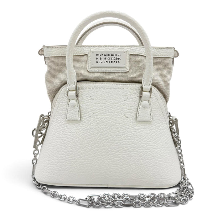 Excellent Maison Margiela 11 Handbag 5AC micro 2WAYShoulder Bag white S56WG0081
