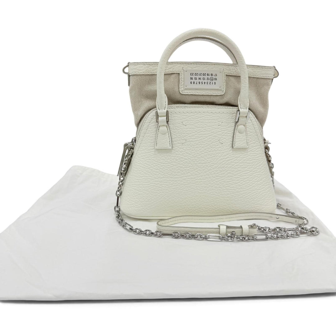 Excellent Maison Margiela 11 Shoulder Bag 5AC Micro Shoulder Bag white S56WG0081