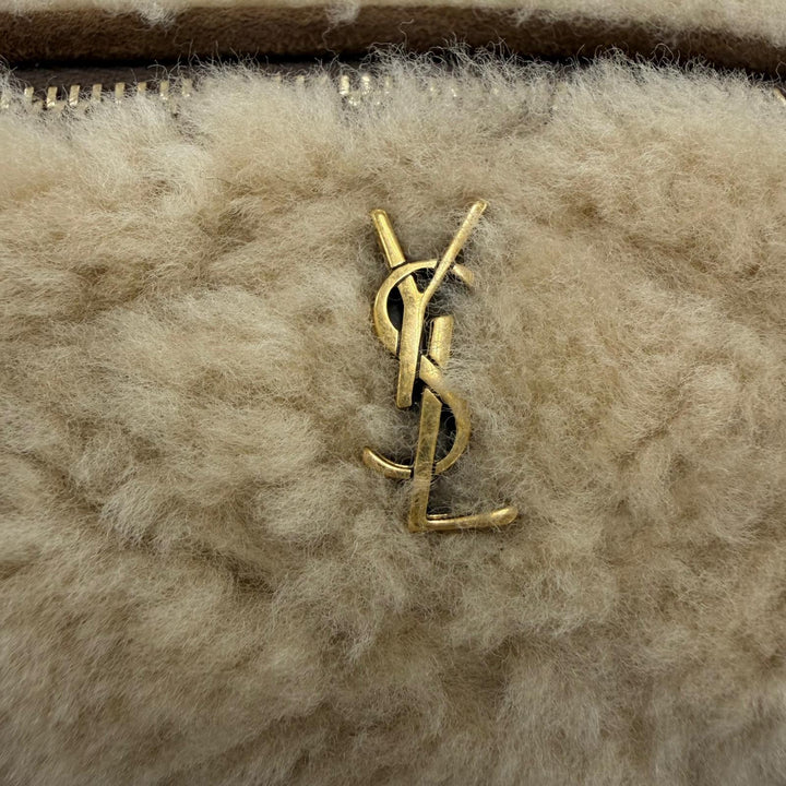 Excellent SAINT LAURENT PARIS Handbag Sado mini tube bag Mouton ChainShoulder