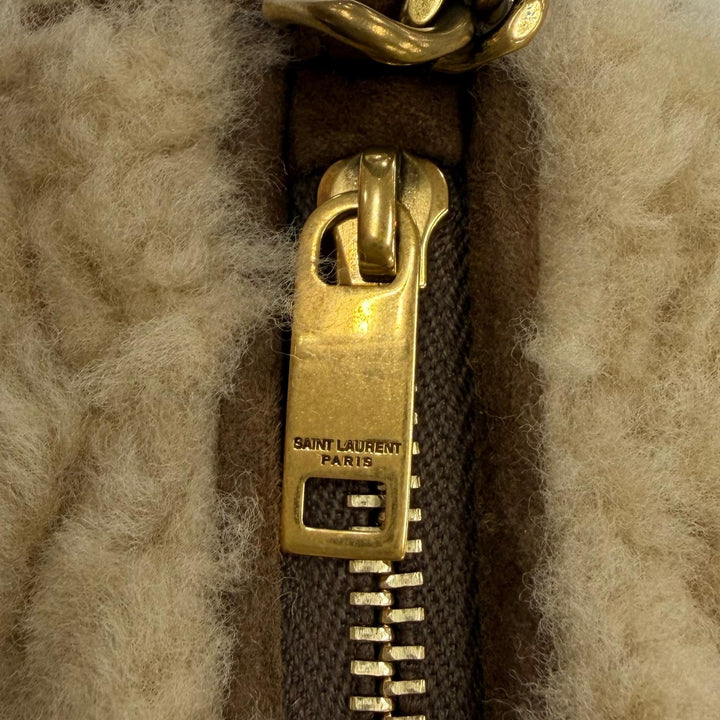 Excellent SAINT LAURENT PARIS Handbag Sado mini tube bag Mouton ChainShoulder