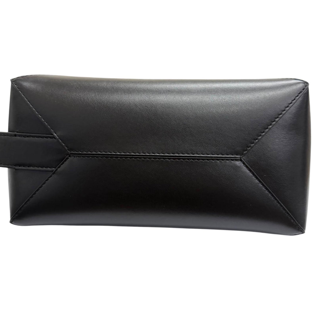 Excellent LOEWE Clutch bag PUZZLE FOLD Wash bag black shiny napa calf
