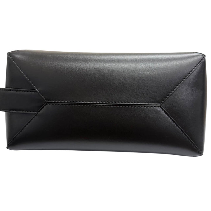 Excellent LOEWE Clutch bag PUZZLE FOLD Wash bag black shiny napa calf
