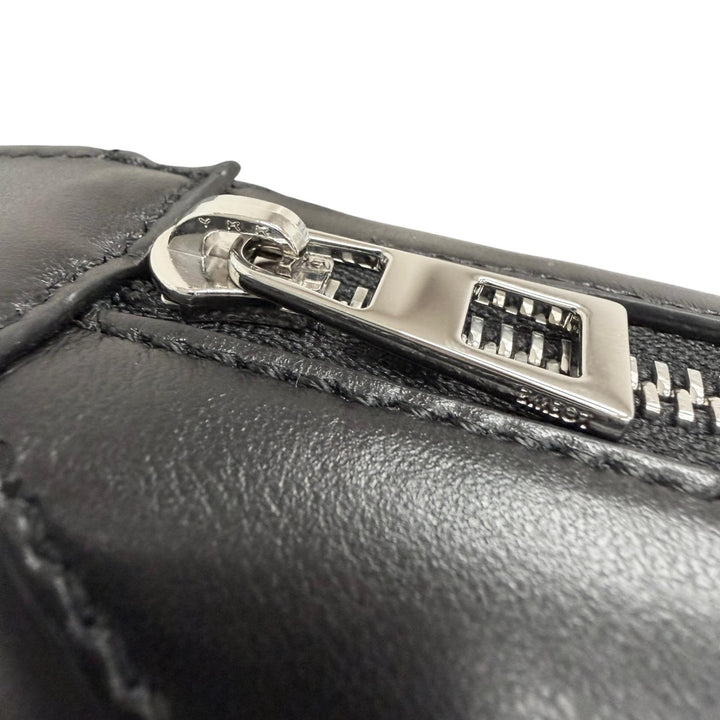Excellent LOEWE Clutch bag PUZZLE FOLD Wash bag black shiny napa calf