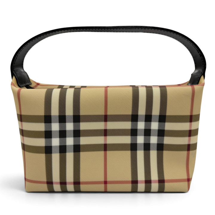 Great BURBERRY LONDON Handbag Nova Check Pattern with Leather Accents beige