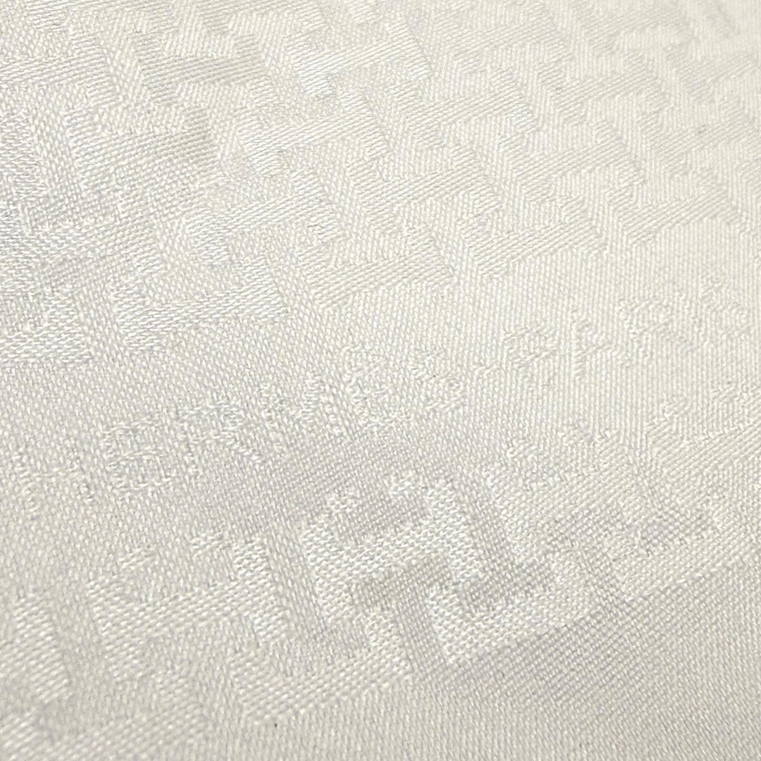 Excellent HERMES handkerchief Upside Down All-over pattern pocket square white