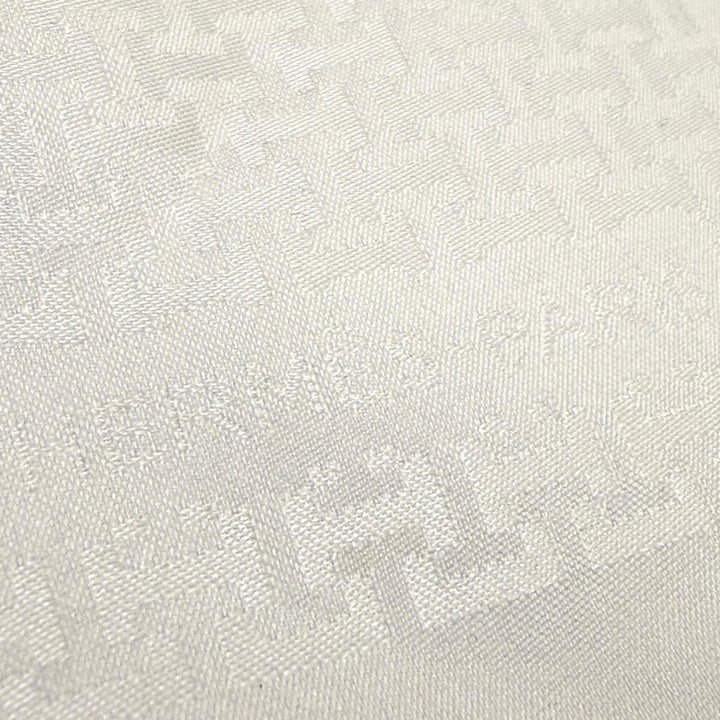 Excellent HERMES handkerchief Upside Down All-over pattern pocket square white