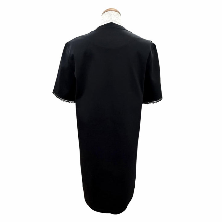 Excellent HERMES one piece Embroidered pocket flared dress PALEFROI 34 5H4505DC