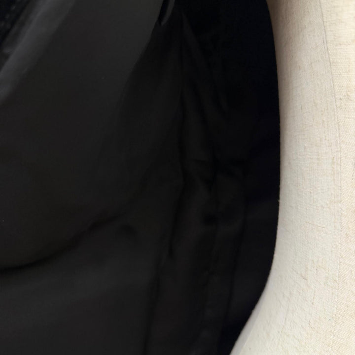 Great PRADA Jacket Triangle logo, triangular plate, velvet black cotton mens 46