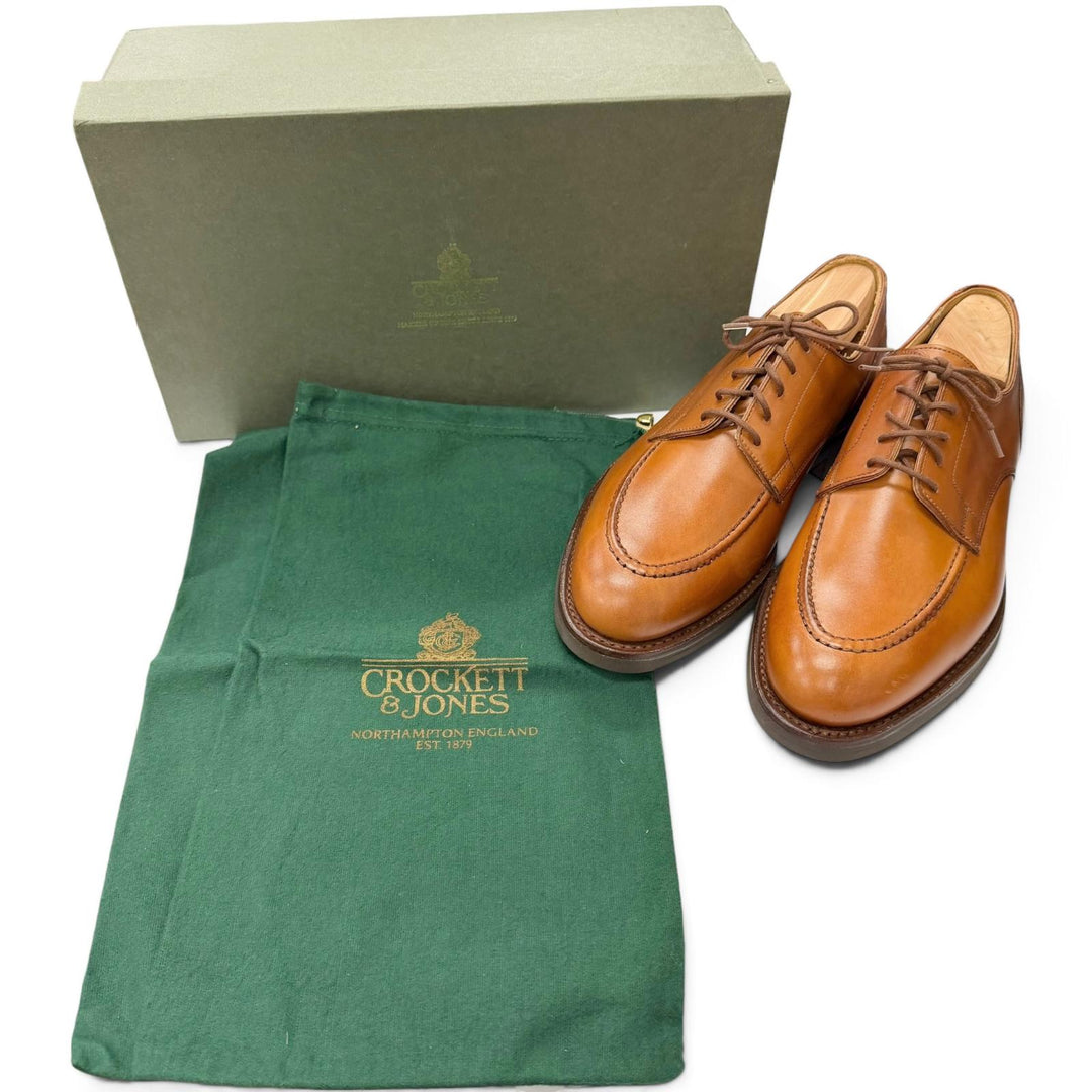 Pristine CROCKETT&JONES Dress shoes ONSLOW 325 Last U-Tip Brown leather mens