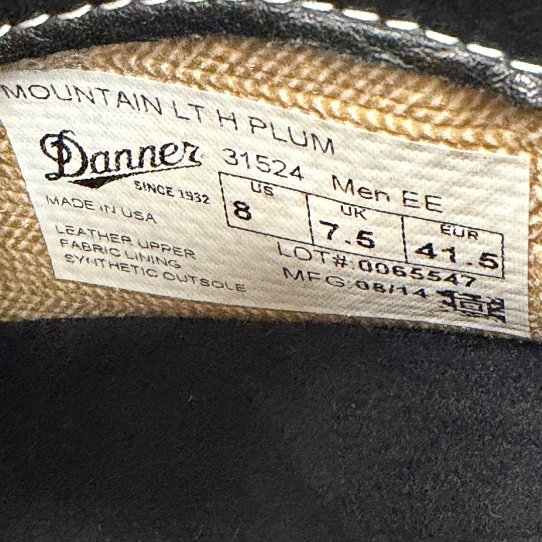 Pristine Danner boots MOUNTAIN LIGHT H Mountain Light leather mens 8 31524