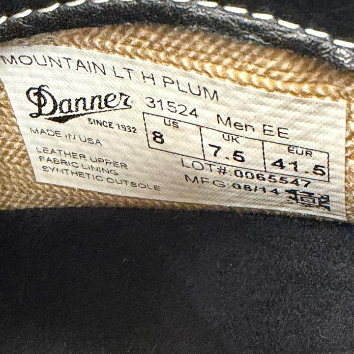 Pristine Danner boots MOUNTAIN LIGHT H Mountain Light leather mens 8 31524