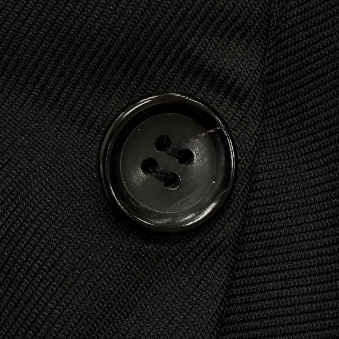 Great COMME des GARCONS coat BLACK ROSE Shirugen Swallowtail polyester S GJ-J018
