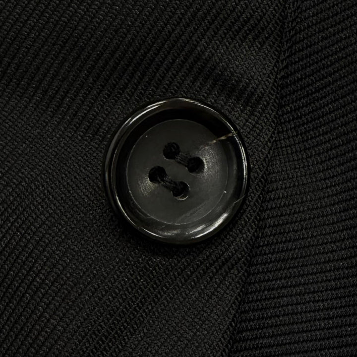 Great COMME des GARCONS coat BLACK ROSE Shirugen Swallowtail polyester S GJ-J018