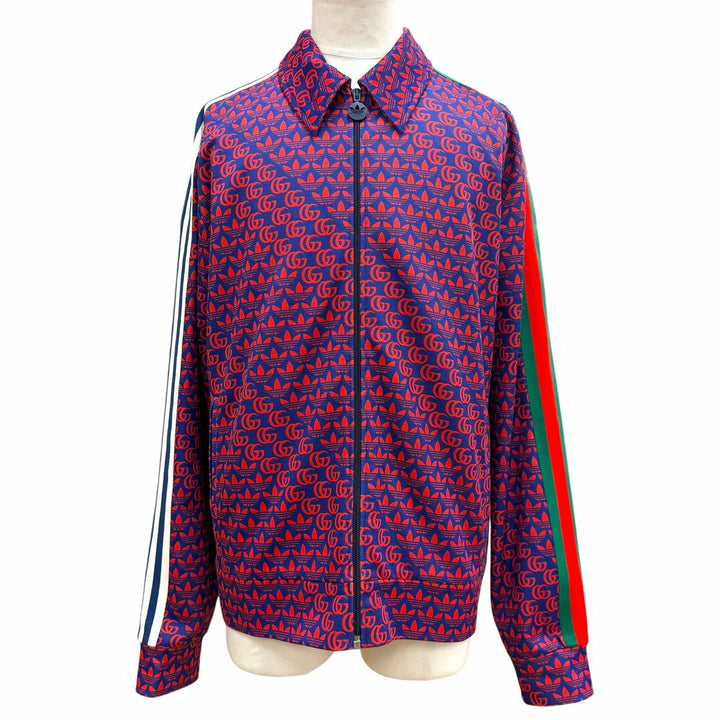 Excellent GUCCI adidas Track jacket Red polyester mens XL 692112