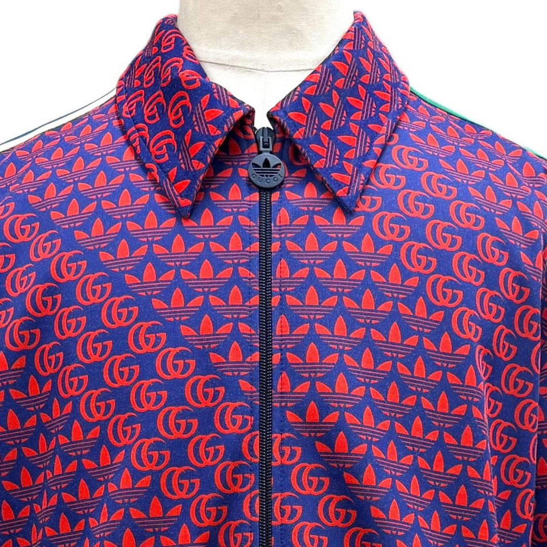Excellent GUCCI adidas Track jacket Red polyester mens XL 692112