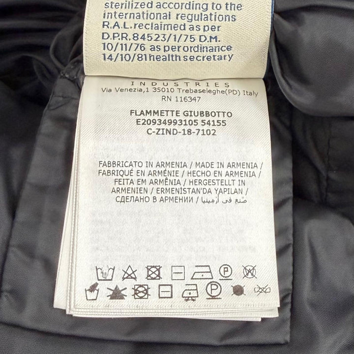 Great MONCLER down coat FLAMMETTE Logo patch and hood ZIP UP black Nylon Women 2