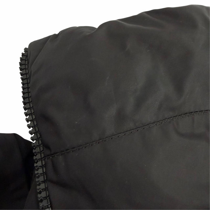 Great MONCLER down coat FLAMMETTE Logo patch and hood ZIP UP black Nylon Women 2