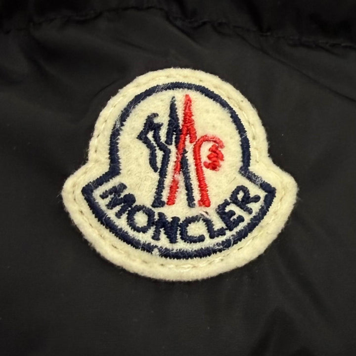Great MONCLER down coat FLAMMETTE Logo patch and hood ZIP UP black Nylon Women 2
