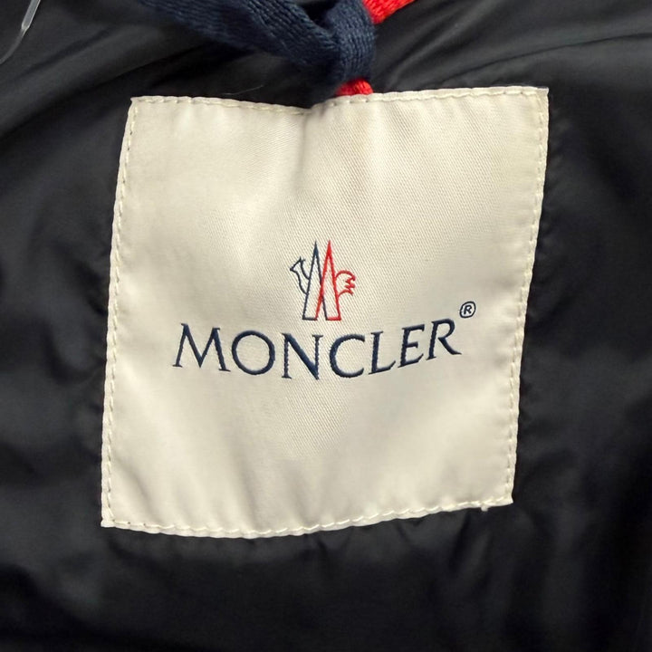 Great MONCLER down coat FLAMMETTE Logo patch and hood ZIP UP black Nylon Women 2