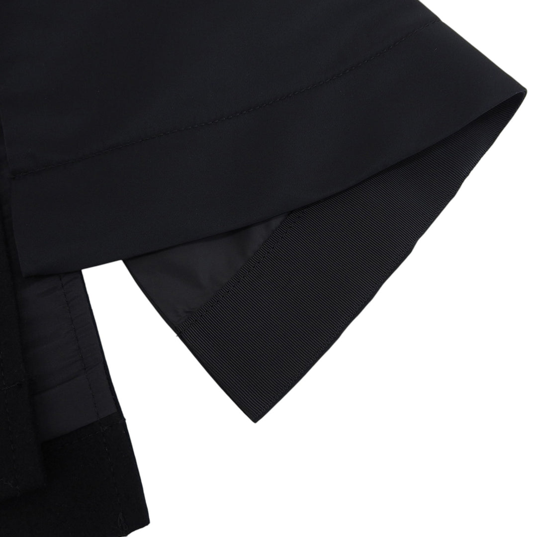 Excellent Sacai skirt Wool nylon panel black wool Women 0 24-07332