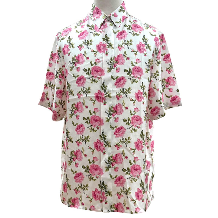 Excellent DIOR Short sleeve shirt pink silk mens 39 193C545A5630