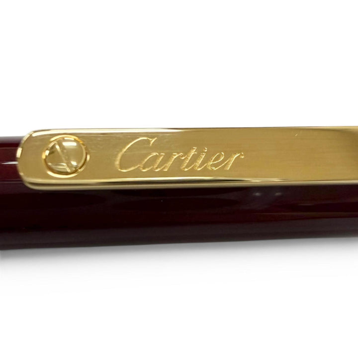 Pristine Cartier Ballpoint pen Santos de Cartier Twist type Bordeaux