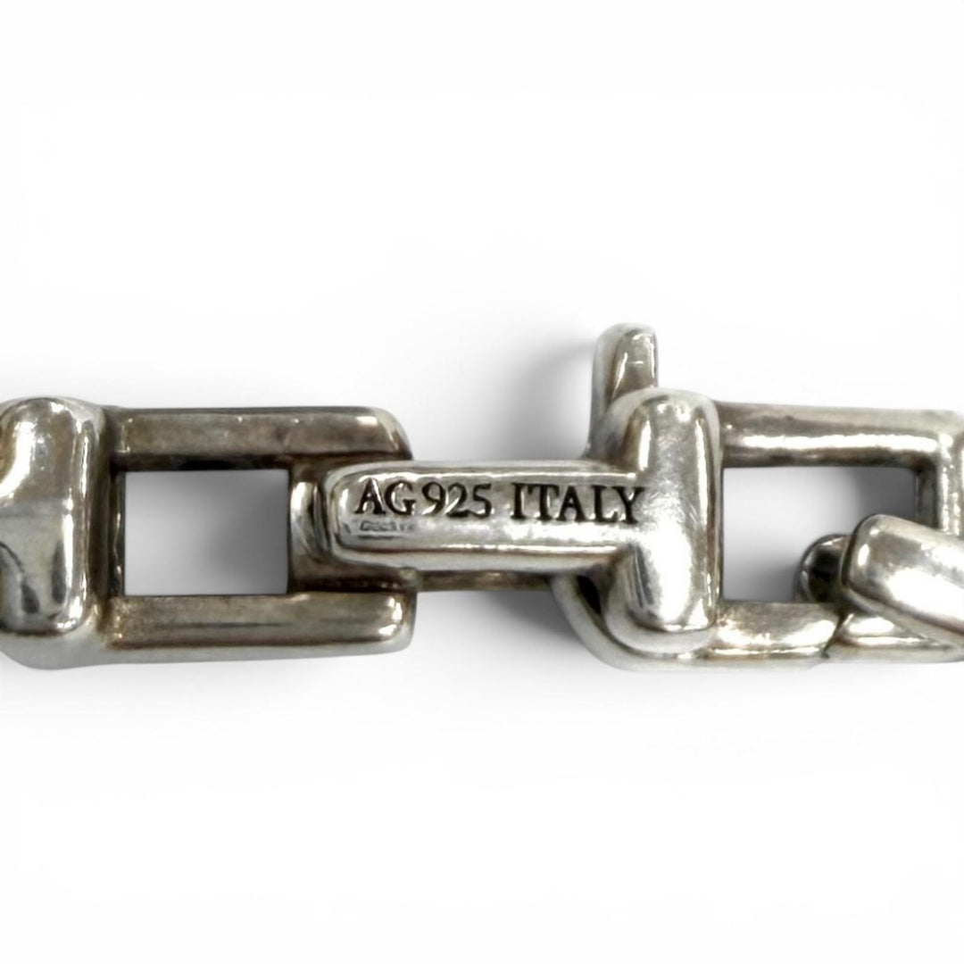 Great TIFFANY&Co. bracelet T Narrow Chain Silver AG925 Women