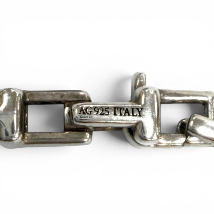 Great TIFFANY&Co. bracelet T Narrow Chain Silver AG925 Women