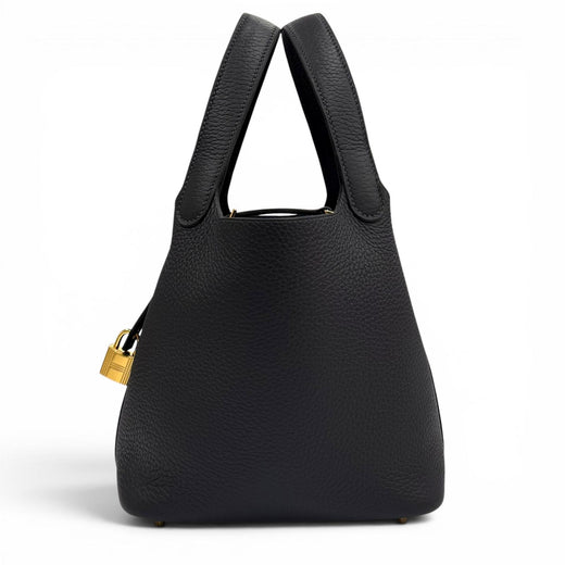 Pristine HERMES Handbag Picotin Lock PM 18 Taurillon Clemence Leather Women
