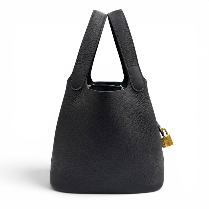 Pristine HERMES Handbag Picotin Lock PM 18 Taurillon Clemence Leather Women