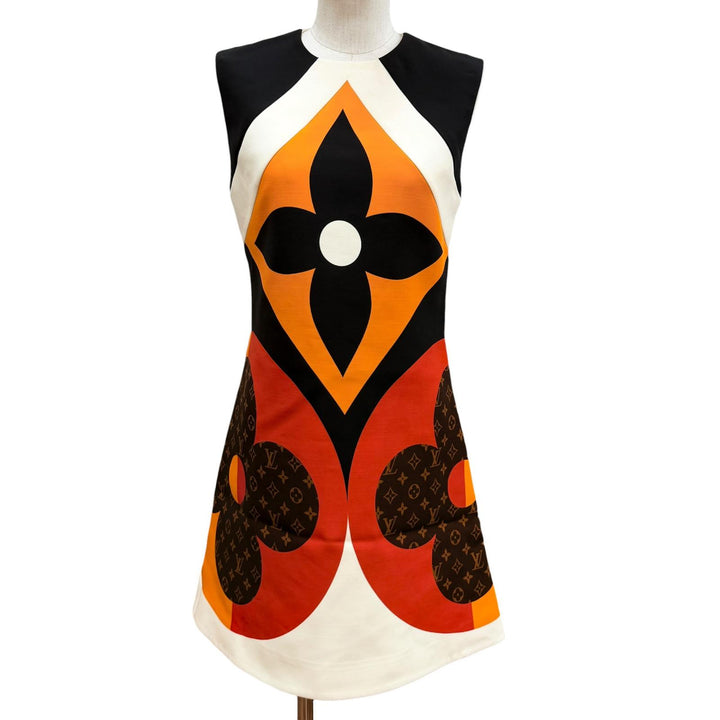 Excellent LOUIS VUITTON one piece Multi wool Women 36 FKDR96