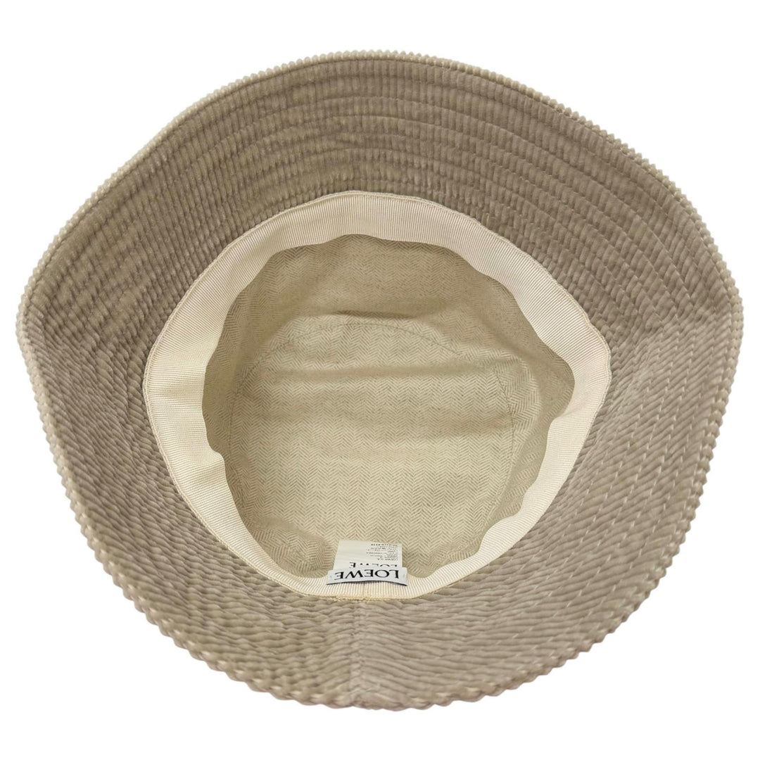 Great LOEWE hat Corduroy Anagram Patch Bucket Gurege cotton mens 57 K820HB1X65