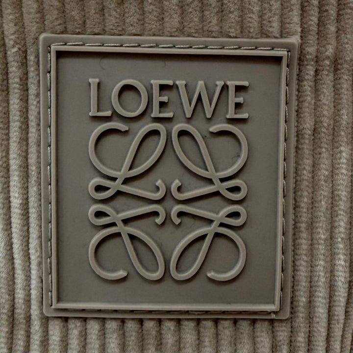 Great LOEWE hat Corduroy Anagram Patch Bucket Gurege cotton mens 57 K820HB1X65