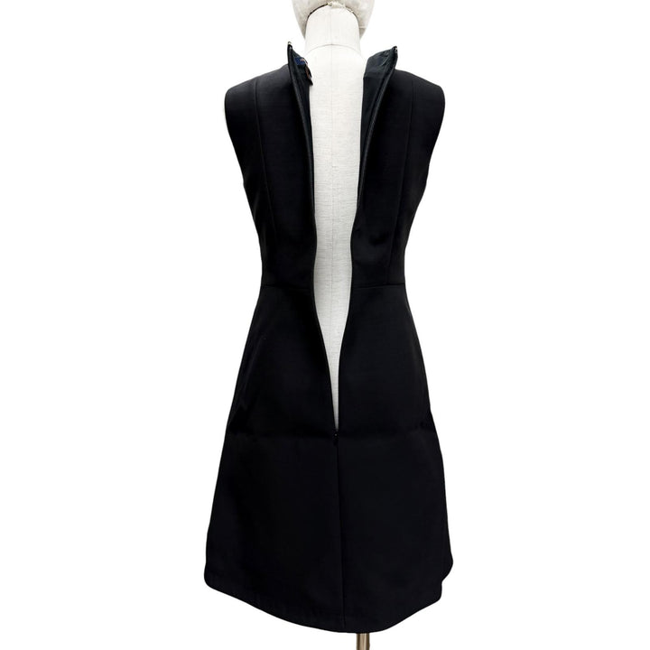 Excellent LOUIS VUITTON one piece black wool Women 36 FQDR37
