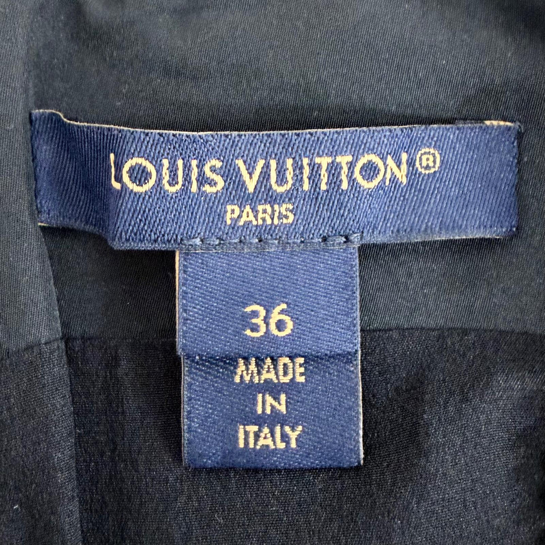 Excellent LOUIS VUITTON one piece black wool Women 36 FQDR37