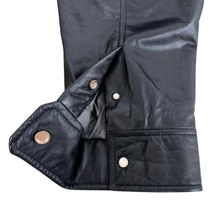 Excellent Berluti Scott Campbell leather jacket black Cowhide mens